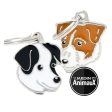 Médaille pour chien collection Friends, JACK RUSSELL, couleurs variées For Discount