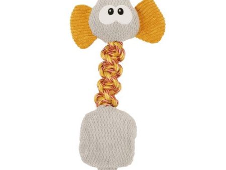 Bud z Jouet en peluche avec corde - Éléphant - Gris poussière Online Sale