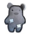 Bud z Jouet en peluche Patchs - Ours - Gris For Discount