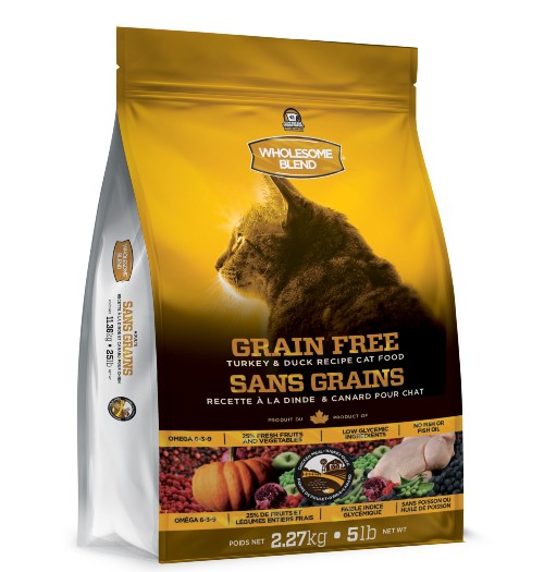 Nourriture pour chat Trouw Nutrition Wholesome Blend sans grains, Dinde   canard Supply