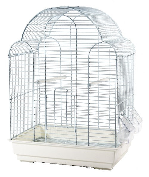 Cage Tulipa pour perruches   pinsons   serins, blanche For Cheap