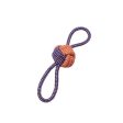 Bud z Jouet de corde pour chien - Pomme de touline papillon - Orange et mauve Discount