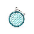 Médaille collection SHINE,  SAINT TROPEZ TURQUOISE AVEC GLITTER  MOYEN Online Hot Sale