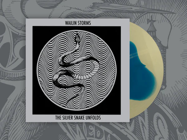 Wailin Storms - The Silver Snake Unfolds And Swallows The Black Night Whole LP (Blue Blob In Green Vinyl) Supply