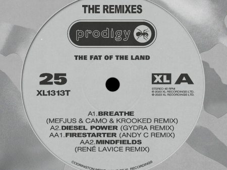 The Prodigy - The Fat Of The Land: 25th Anniversary Remixes 12-Inch EP (Silver Vinyl) (MARKDOWN) Online Hot Sale