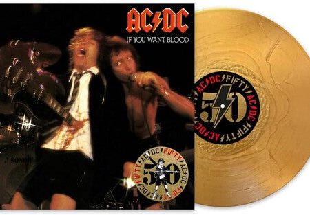 AC DC - If You Want Blood You ve Got It LP (Gold Vinyl) For Cheap