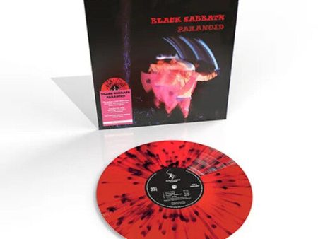 Black Sabbath - Paranoid LP (Red with Black Splatter) Fashion