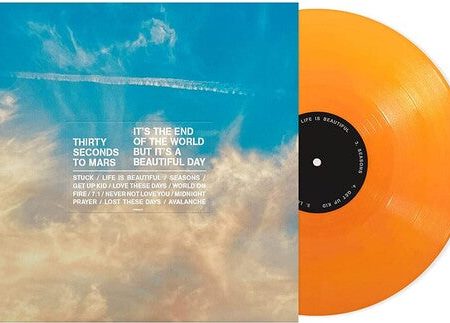 Thirty Seconds To Mars - It s The End Of The World But It s Beautiful Day LP  (Orange Vinyl) Online