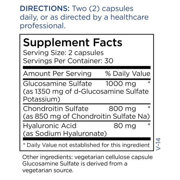 Glucosamine Chondroitin w HA 60 caps Sale