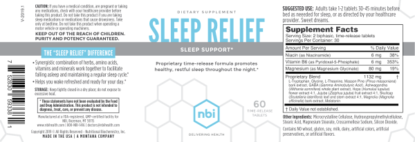 Sleep Relief 60 time-released tablets Sale