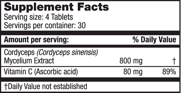 Super Cordyceps 120 vegtabs on Sale