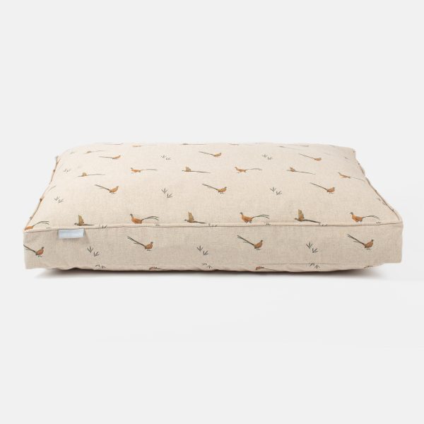 Dog Cushion in Woodland Pheasant by Lords & Labradors Discount