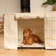 Dog Crate Cover in Ivory Bouclé by Lords & Labradors Fashion