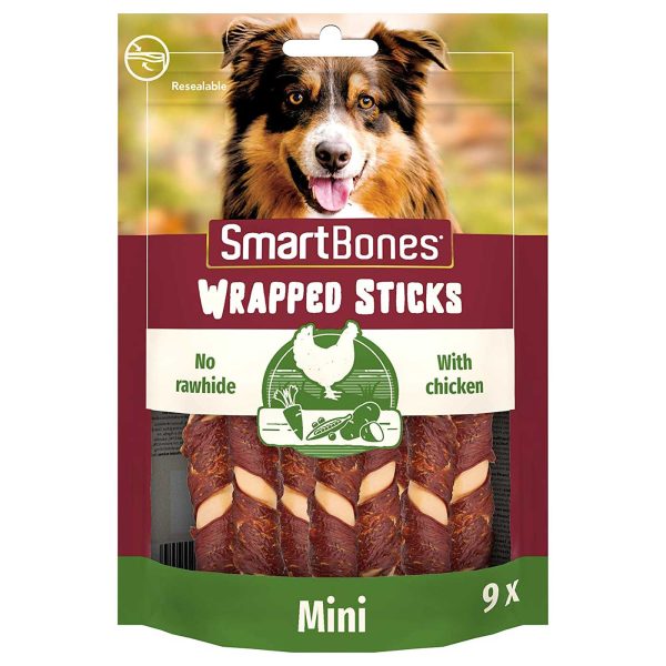 SmartBones Mini Chicken Wrapped Sticks Fashion