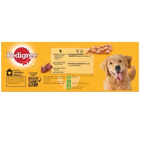 Pedigree Adult Dog Food Tins Mixed Selection in Jelly (12x385g) Online Hot Sale