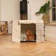 Dog Crate Cover in Ivory Bouclé by Lords & Labradors Fashion