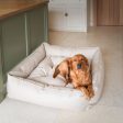 Box Bed With Removable Covers in Rhino Tough Sand Faux Leather by Lords & Labradors For Discount