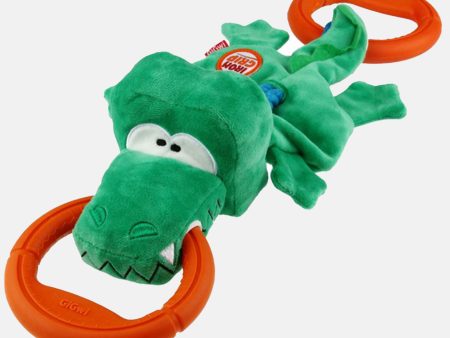 GiGwi Iron Grip Crocodile Plush Tug Toy Online