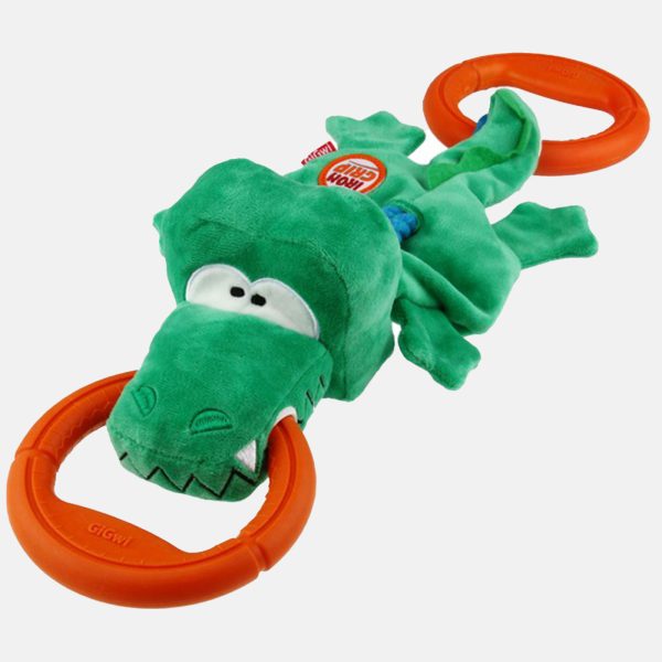 GiGwi Iron Grip Crocodile Plush Tug Toy Online