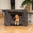 Dog Crate Set In Granite Bouclé by Lords & Labradors For Sale