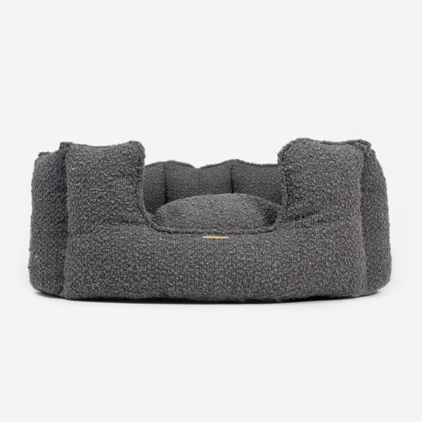 High Wall Bed For Cats in Bouclé by Lords & Labradors For Sale