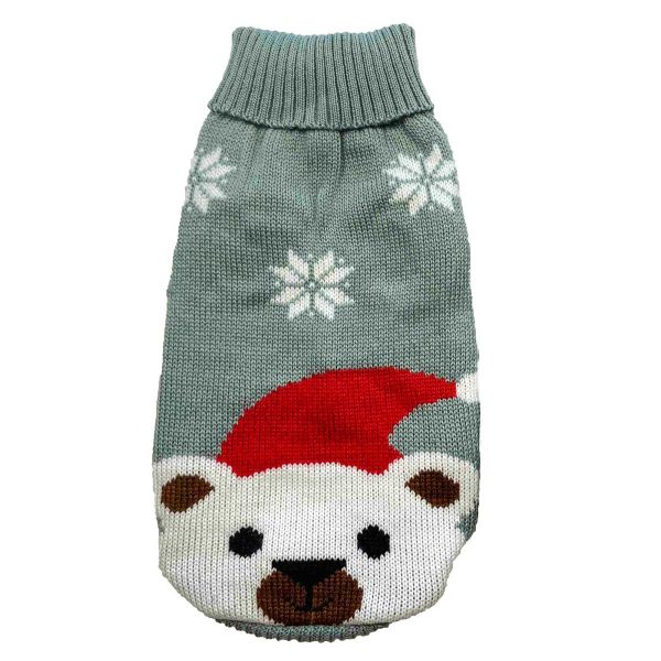 Christmas Polar Bear Cosy Fit Dog Jumper Cheap