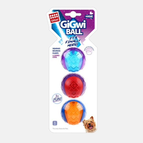 GiGwi Ball with Squeaker 3 Pack For Sale