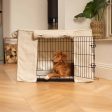 Dog Crate Cover in Ivory Bouclé by Lords & Labradors Fashion