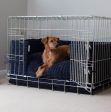 Dog Crate Bumper in Navy Essentials Plush by Lords & Labradors For Sale