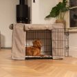 Dog Crate Cover in Mink Bouclé by Lords & Labradors on Sale