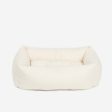 Cosy & Calming Puppy Crate Bed With Removable Covers in Ivory Bouclé by Lords & Labradors For Cheap