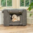 Dog Crate Cover in Granite Bouclé by Lords & Labradors Fashion