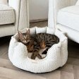 High Wall Bed For Cats in Bouclé by Lords & Labradors For Sale