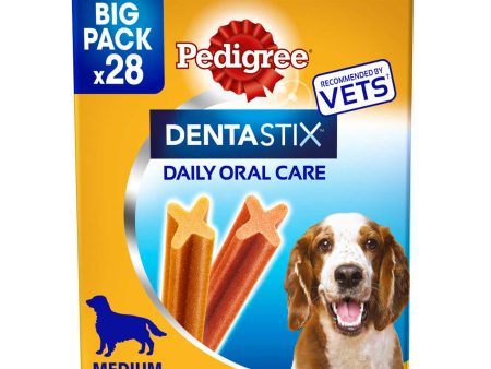 Pedigree DentaStix Medium Dog Daily Dental Sticks 28 Pack Online now