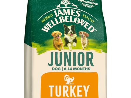 James Wellbeloved Turkey & Rice Junior Dog Food 2KG on Sale