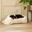 Cosy & Calming Puppy Crate Bed With Removable Covers in Ivory Bouclé by Lords & Labradors For Cheap