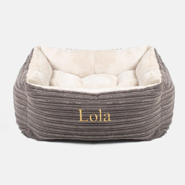 Box Bed With Removable Covers in Essentials Plush by Lords & Labradors For Sale