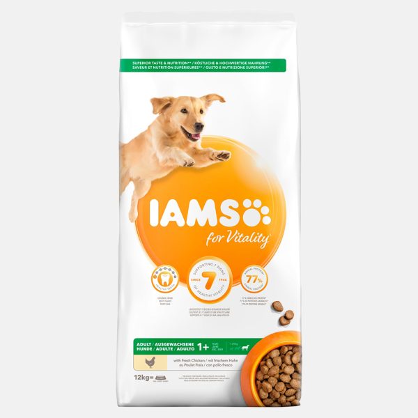 IAMS Vitality Large Breed Adult Food with Fresh Chicken For Discount