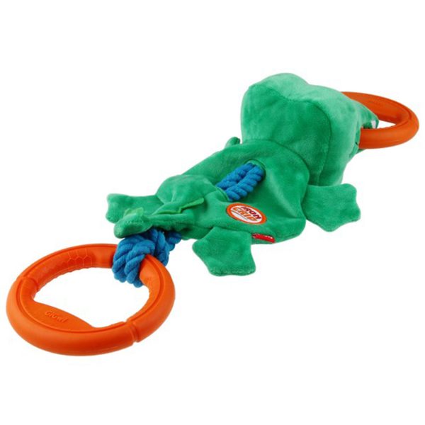 GiGwi Iron Grip Crocodile Plush Tug Toy Online