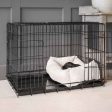 Cosy & Calming Puppy Crate Bed With Removable Covers in Ivory Bouclé by Lords & Labradors For Cheap