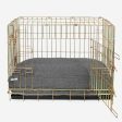 Gold Dog Crate with Cushion in Bouclé by Lords & Labradors Online now