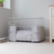 Dog Crate Bumper in Light Grey Essentials Plush by Lords & Labradors Online Hot Sale