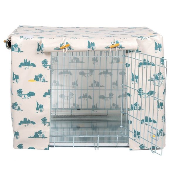 Dog Crate Cover in Central Park Oilcloth To Fit Ellie Bo Crate by Lords & Labradors Fashion