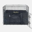 Dog Crate Bumper in Navy Essentials Plush by Lords & Labradors For Sale