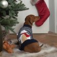 Stripey Polar Brrr Dog Jumper Hot on Sale