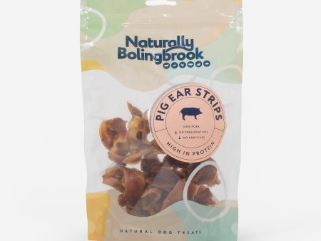 Naturally Bolingbrook Pig Ear Strips 120g Hot on Sale