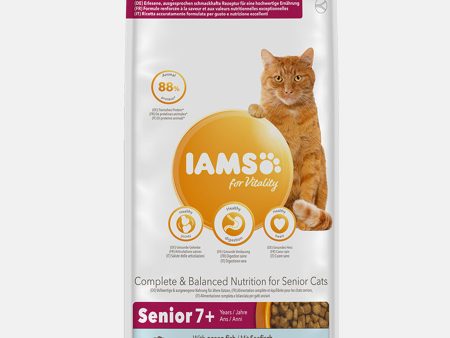 IAMS Vitality Senior Dry Cat Food With Ocean Fish 2KG Sale