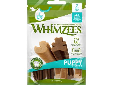 Whimzees Medium Large Puppy Daily Dental Chews Cheap