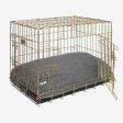 Gold Dog Crate with Cushion in Bouclé by Lords & Labradors Online now