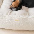 Box Bed With Removable Covers in Ivory Bouclé by Lords & Labradors on Sale